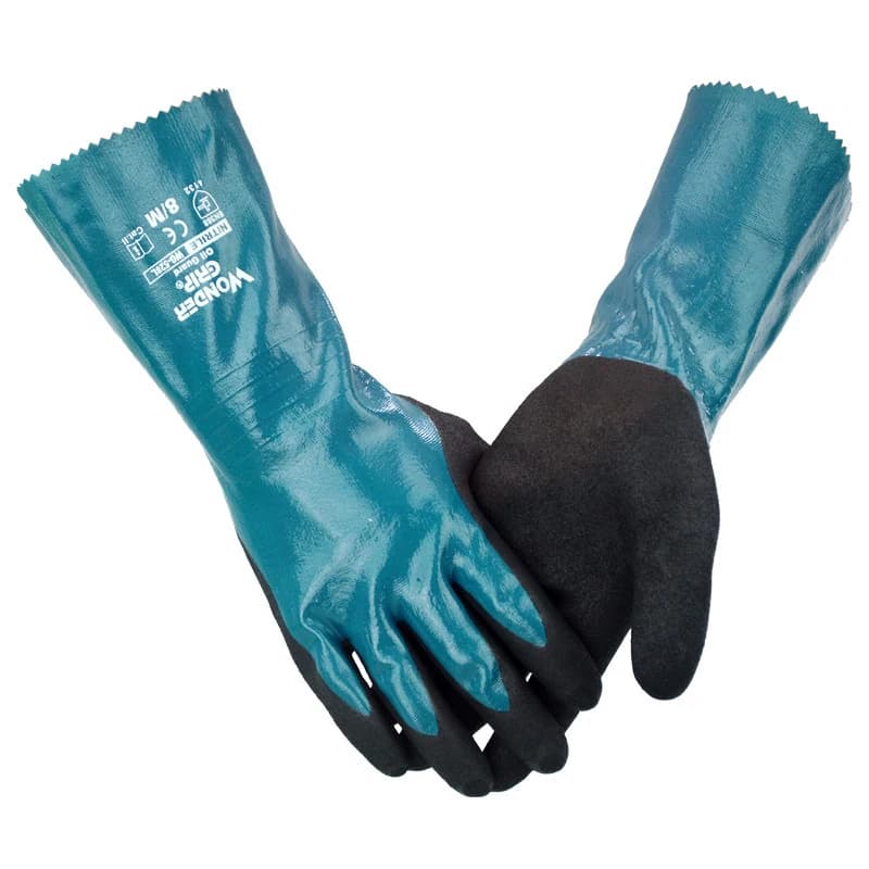 Wonder Grip WG-528L gant de travail de sécurité Anti-coupure à tube long résistant à l'huile gants imperméables