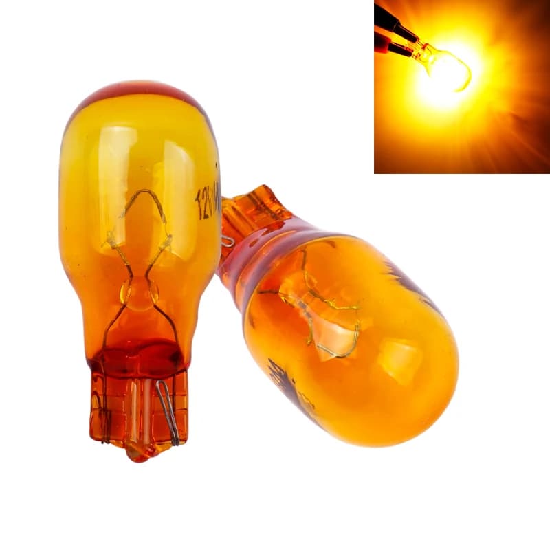 2 pièces T15 W16W 921 12V 16W verre ambre naturel clignotant Super blanc indicateurs de feu de recul lampe feu Stop