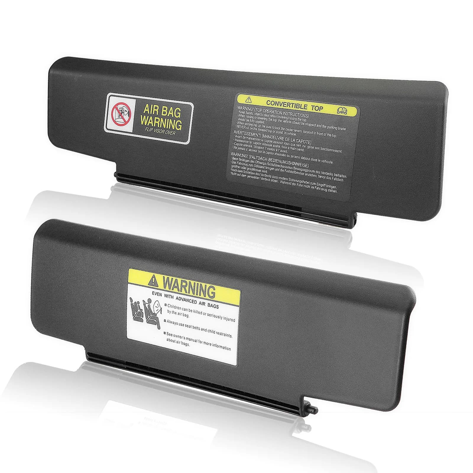 Pare-soleil noir pour Mazda MX-5 MX5 Miata 2006 – 2015, pare-soleil avant gauche/droite, bouclier de fenêtre, couverture aveugle