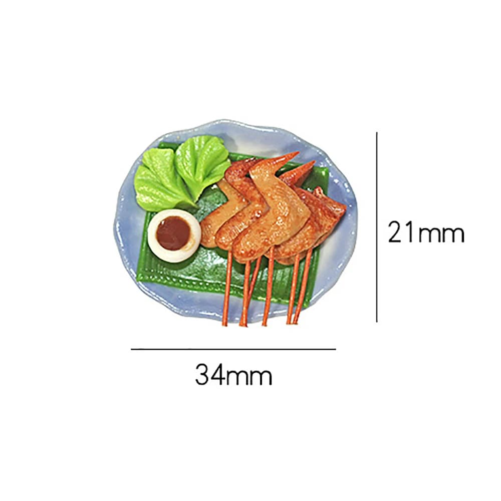 Accessoires miniatures pour maison de poupée, Mini assiette ovale pour Barbecue, Simulation de plateau alimentaire, modèle pour décoration de la maison, 1/12