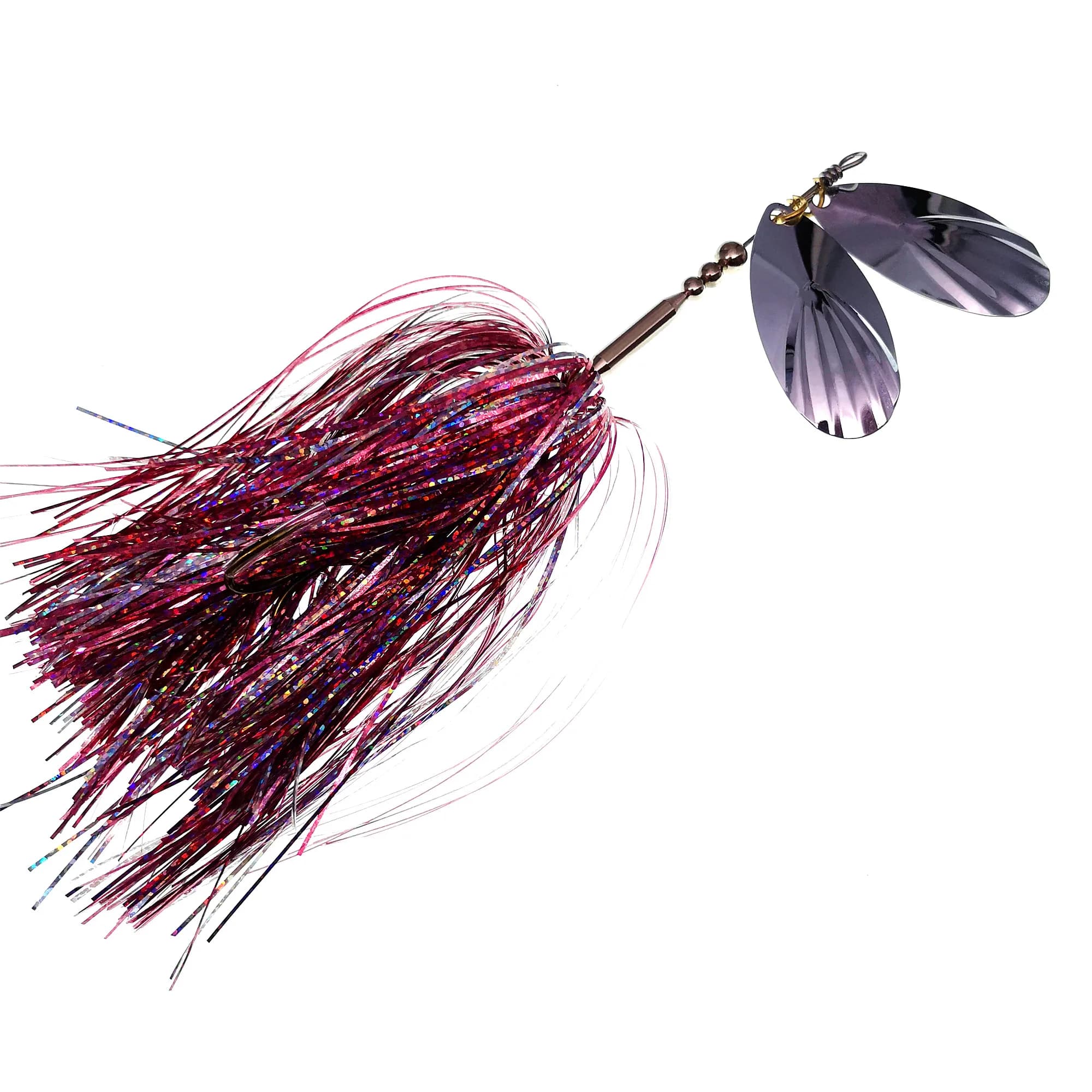 SWOLFY – leurre de pêche en forme de Buzzbait, avec Spinner en caoutchouc, tête en métal