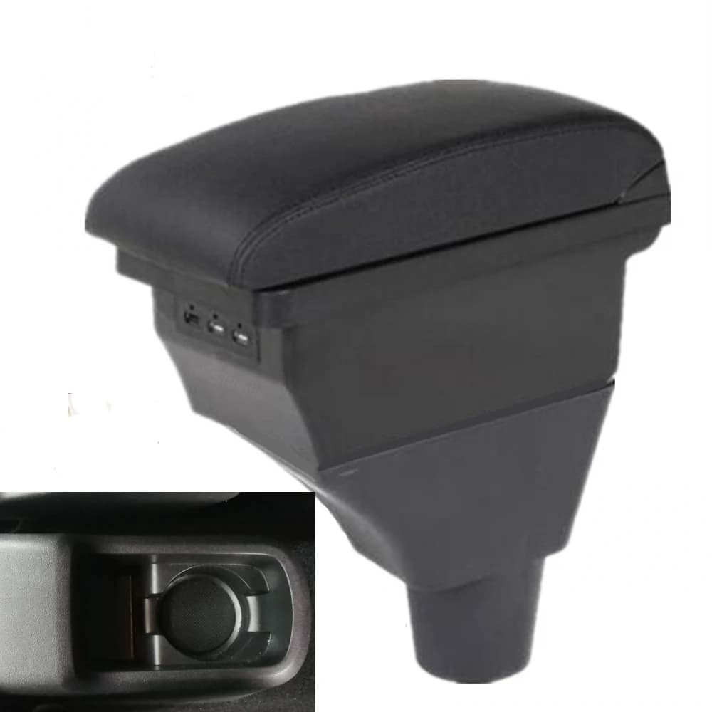 Accoudoir de boîte avec porte-gobelet et port USB, cristaux en C3 C4, bras coudé, console centrale de voiture, mallette de rangement, accessoires de modification