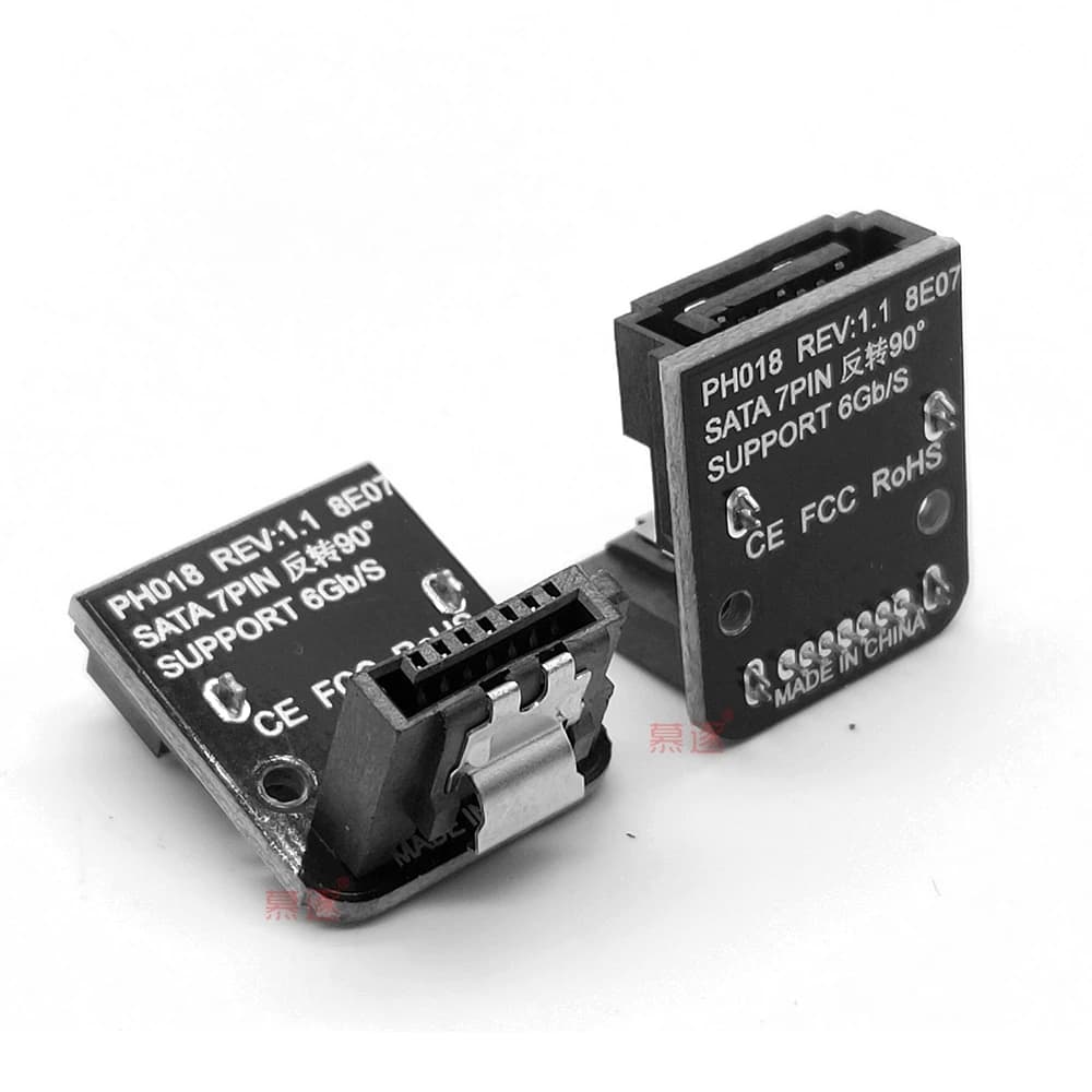 Câble SATA pour disque dur, adaptateur SSD, câble SATA pour connexion d'ordinateur, résistant à la flexion, 90
