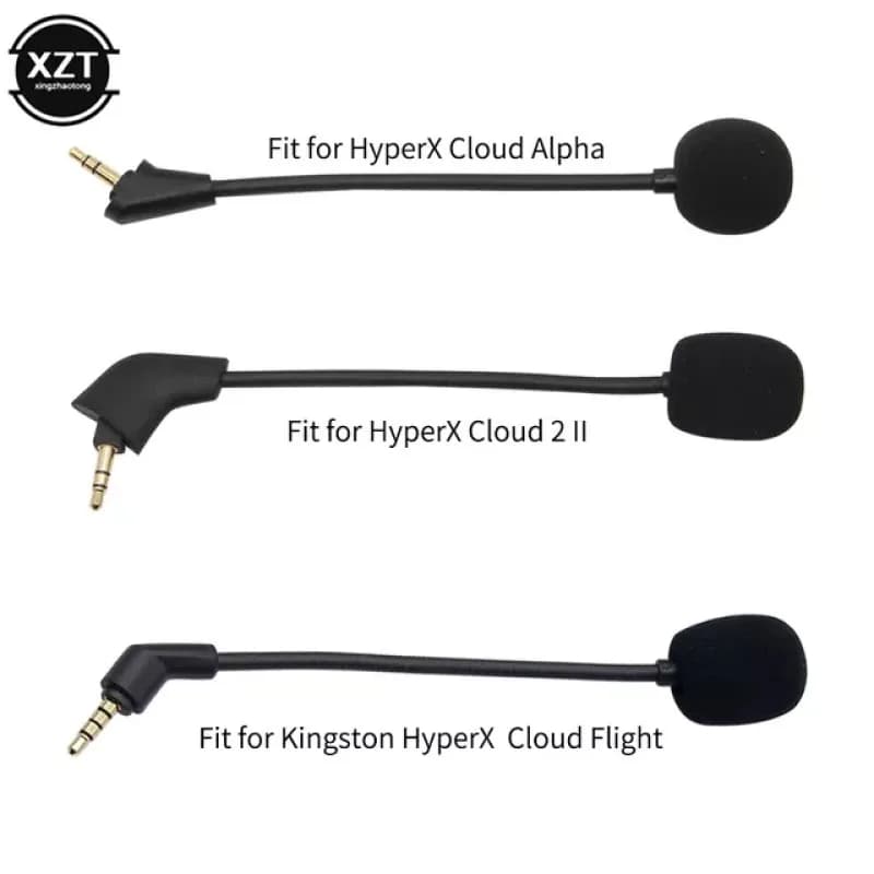 Casques Microphone pour Kingston HyperX Cloud Alpha S 2 II X Core Pro Cloud Flight Cloud9 édition casque de jeu micro oreillettes