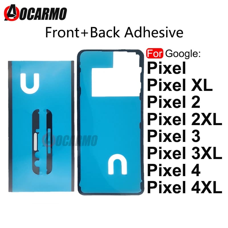 Pour Google Pixel 2 3 4 3A 4A XL 2XL 4XL 3xl 3AXL 4a 4g 5G 5 écran LCD ruban adhésif couverture arrière cadre autocollant colle remplacement