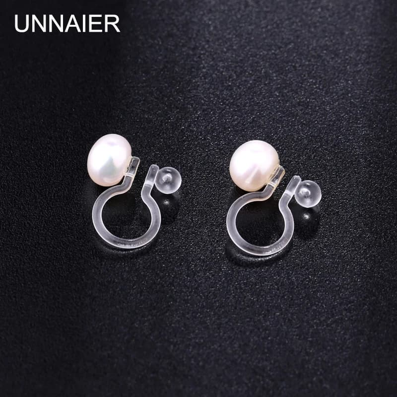 1 Paire de Clips d'Oreille en Perles pour Femme, Nouveaux Clips d'Oreille Coréens en Résine Plastique Sans Perçage, Clips d'Oreille de Haute Qualité pour Femme, Design Estival