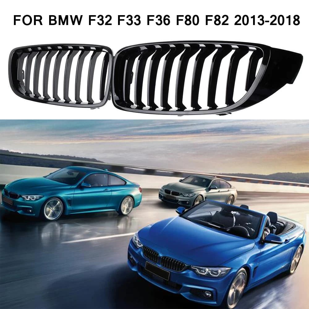 Calandre noire à lattes de Style M4, pour BMW F32 F33 F36 F80 F82 2013 – 2018 Cabriolet coupé pour BMW 425i 430i 440i 435i