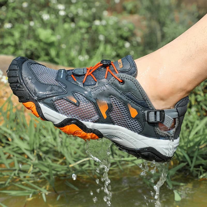 HUMTTO-Bottes de randonnée respirantes pour hommes, baskets de marque, sandales de trekking d'été, chaussures d'eau pour hommes, marche en plein air, escalade, nouveau