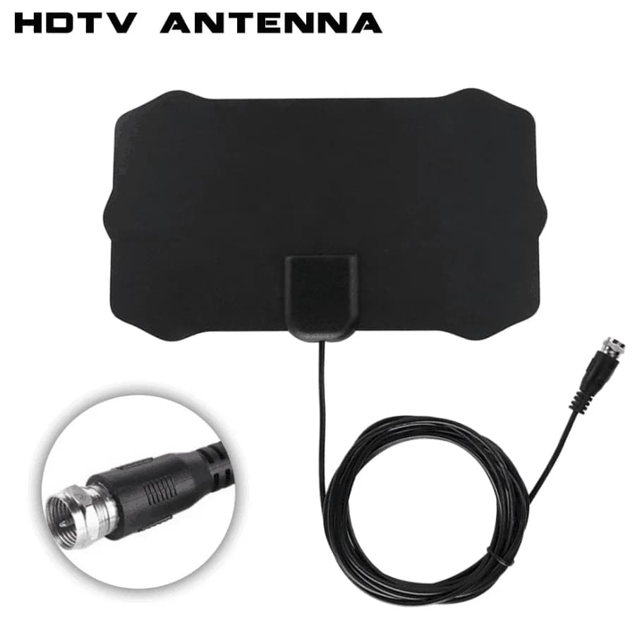 Antenne TV numérique intérieure, portée de 800 milles, récepteur de signal satellite DVB-T2 isdb-tb, antenne TV blanche