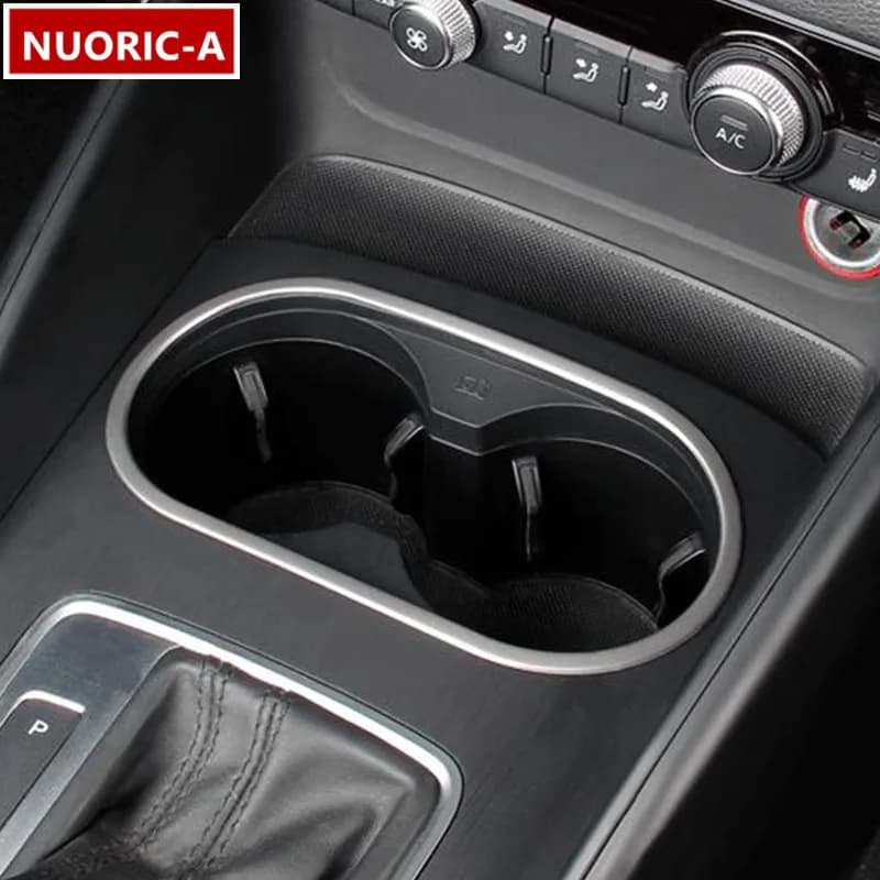 Garniture de couverture de cadre de support de verre d'eau de contrôle central de voiture pour Audi A3 8V 2013-19 panneau de Console bande décorative accessoires intérieurs