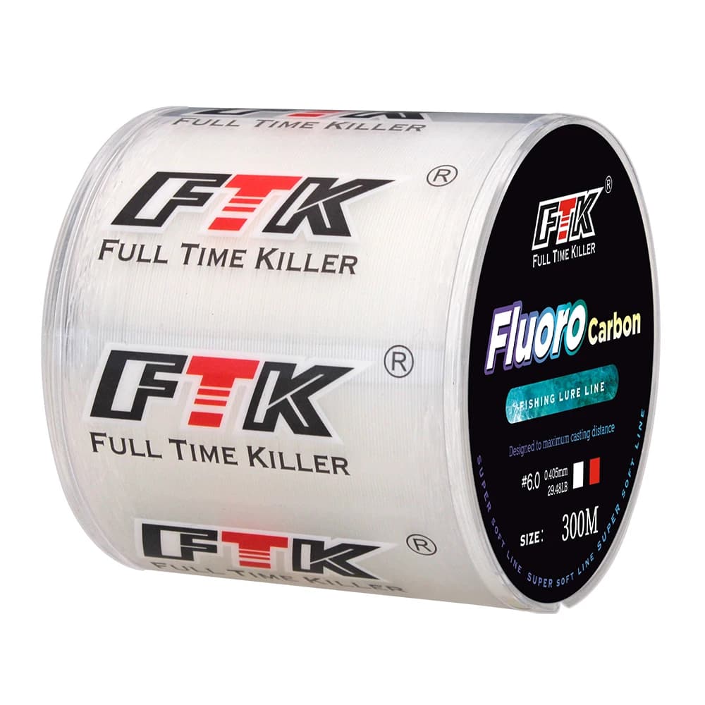 300m 500m revêtement fluorocarbone ligne de pêche 4.13LB-34.32LB ligne de Leader en Fiber de carbone fil de leurre de pêche ligne coulante japon
