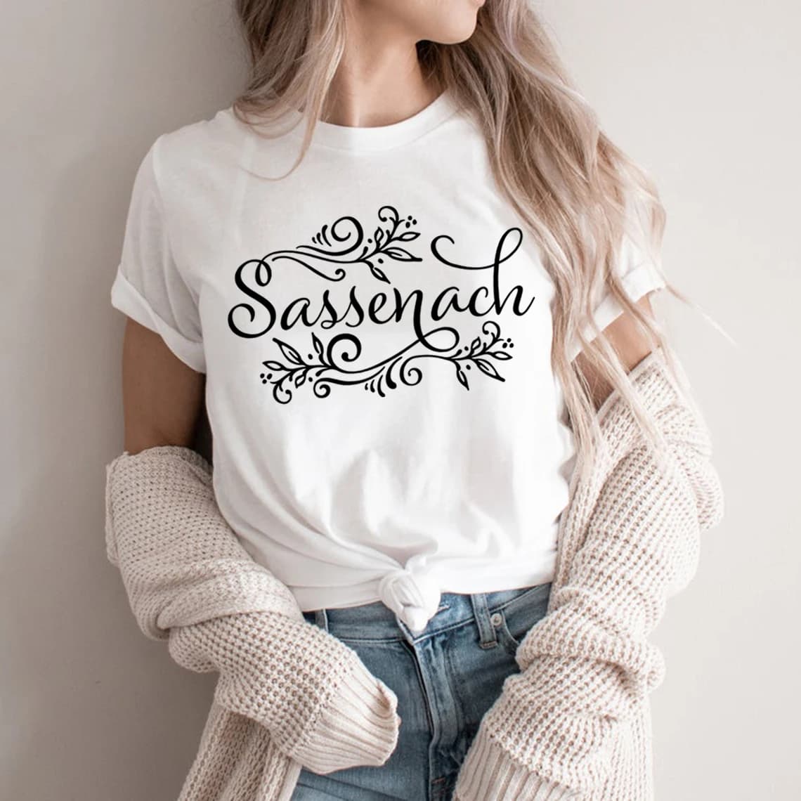 Sassenach chemise Outlander livre série T-Shirt Claire Jamie Fraser chemises Outlander émissions de télévision inspiré T-Shirt Vintage hauts