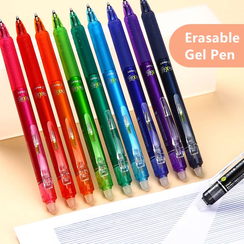 PIuno FriXion Effaçable Gel Stylo LFBK-23EF et tous les jours mal BLS-FR5 10 Couleurs 0.5mm Bullet Type Penpoint Bureau et École Staacquering