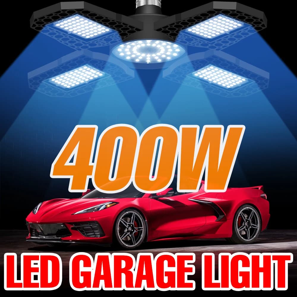 Ampoule LED pliable pour plafond, lampe de garage, budgétaire LED UFO, applique murale industrielle High Bay, 200W, 300W, 400W, 220V, 110V, 2835