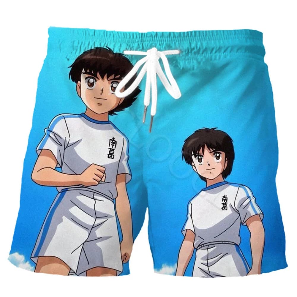 CLOOCL – short de sport pour hommes, ample, imprimé en 3D du dessin animé Captain Tsubasa, pour le Football et les loisirs, unisexe, livraison directe