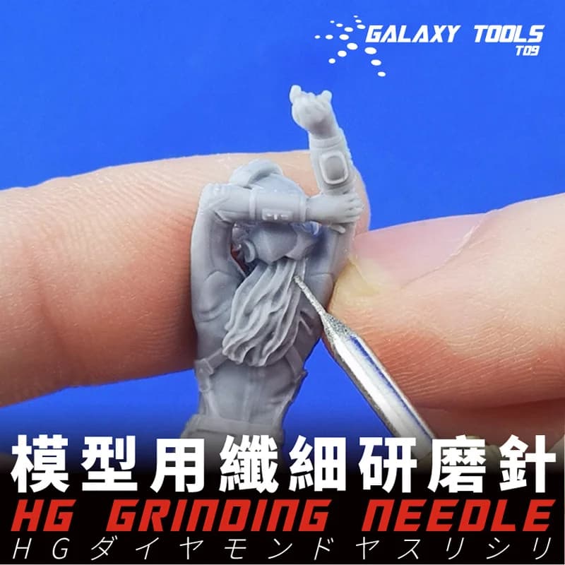 Stylo de polissage de détail d'aiguille de meulage mince, petit outil de ponçage de crevasse 0.4mm pour outil artisanal de modèle de loisirs