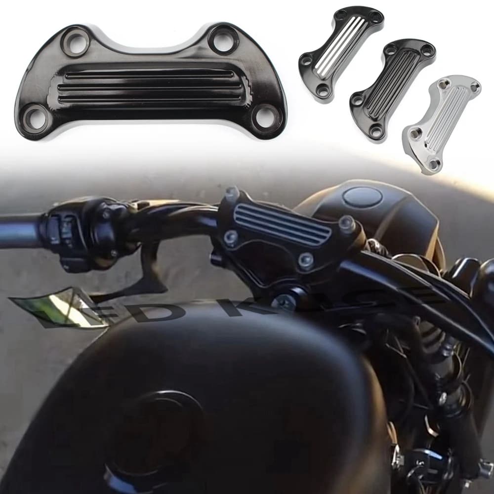 Pince supérieure de guidon de moto pour ocia Electra, installation de Softail, FXSB Fat Boy, FLSTF Sportster 1200, 883 Iron XL883N