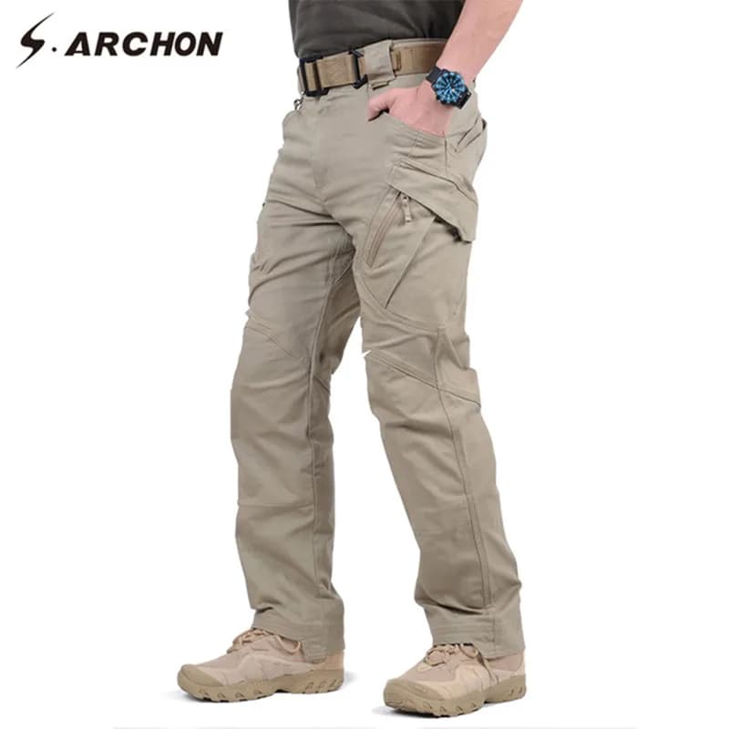 IX9 97% coton hommes militaire tactique Cargo pantalon hommes SWAT Combat armée pantalon mâle décontracté nombreuses poches Stretch coton pantalon
