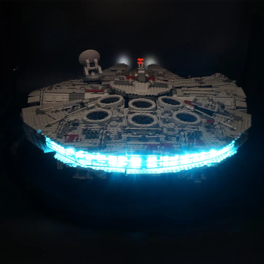 Jeu de lumières LED pour Faucon Millenium 10179 et 05033, blocs de briques, kit d'éclairage uniquement, modèle non inclus, jouets de bricolage