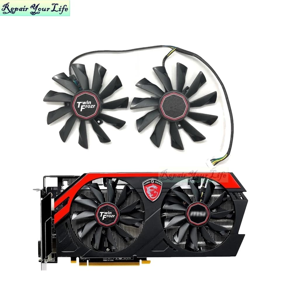 Ventilateur de refroidissement pour carte de jeu, pour gelée GTX 780Ti/780/760/execute Ti R9 290X/290/280X/270X PLD10010S12HH/PLD10010B12, 95mm