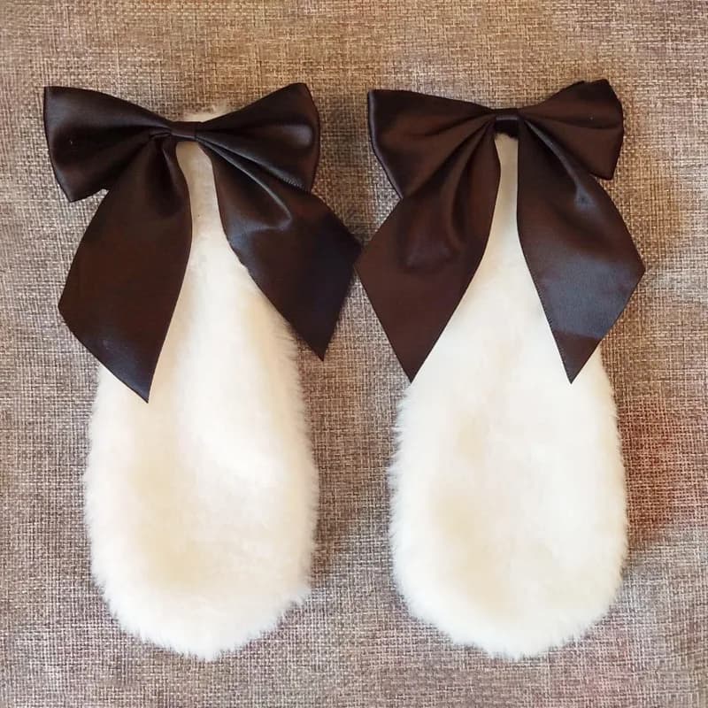 Bandeau oreilles de lapin japonais, 2 pièces, Bandana Kawaii Anime Cosplay, accessoires de Costume de fête d'halloween