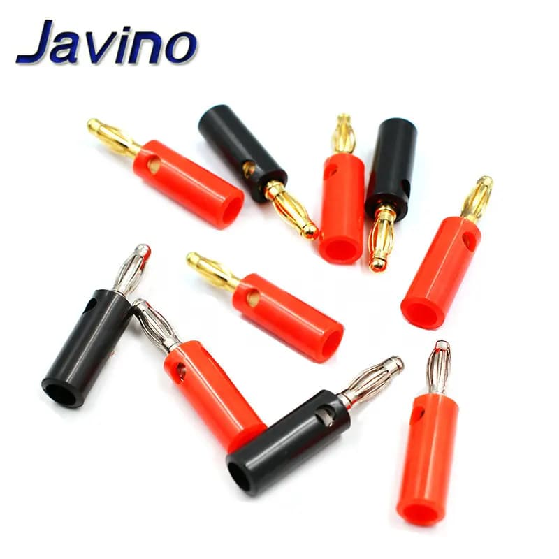 Vis de haut-parleur Audio banane plaque d'or connecteurs 4mm en STOCK noir rouge usine en ligne en gros doré