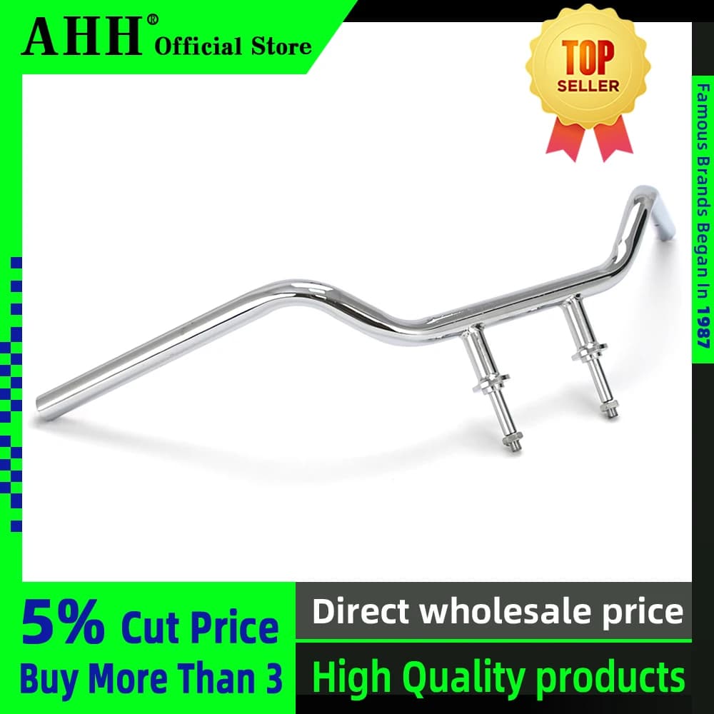 AHH Support de guidon de moto, poignée de direction, barre de poignée large pour Honda Steed400 Steed600 Steed 400 600 Accessoires