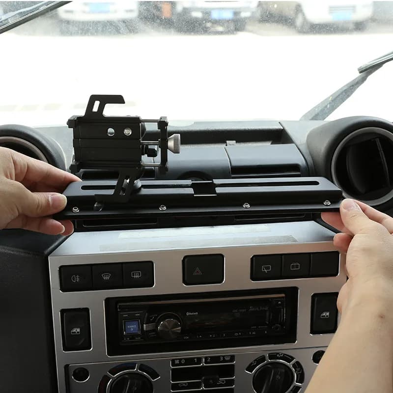 Panneau de commande central de voiture en alliage, support de téléphone pour Land Rover Defender 90, 110, 130, 2004-2018, accessoires de voiture, nouveau