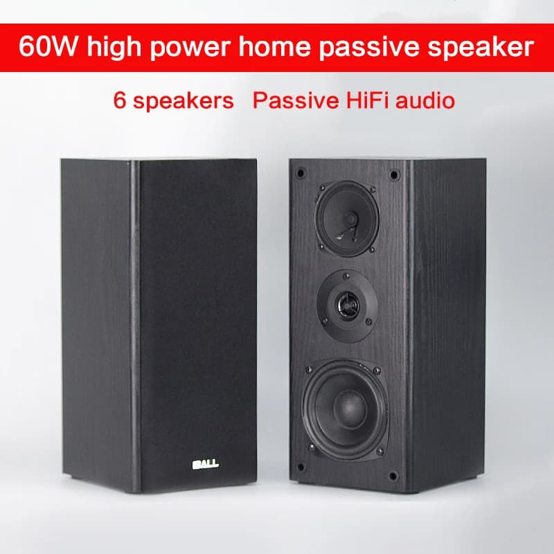 60W haut-parleur haute puissance maison 4 pouces HiFi fièvre caisson de basses haut-parleur Audio passif bibliothèque Surround haut-parleur TV haut-parleur de bureau