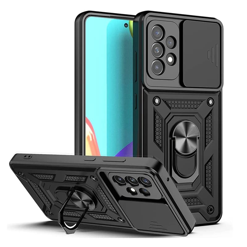 Coque d'objectif d'appareil photo coulissant, protection antichoc de qualité militaire, pour Samsung Galaxy S21, S20 Ultra Plus, FE, A72, A52, A71, A10S, A20S, A12