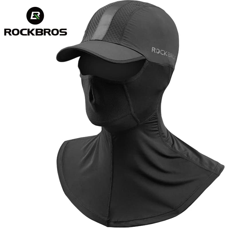 ROCKBROS masques de vélo printemps été masque en soie glacée Bandana de pêche course Sport vélo masque facial soleil portection chapeau