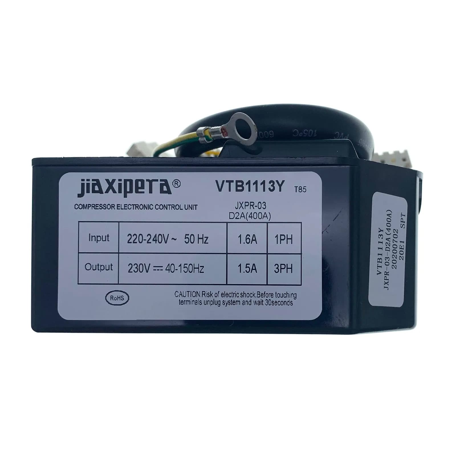 Tableau de commande JXPR-03 d'entraînement d'inverseur de compresseur de réfrigérateur de canalisation de VTB1113Y pour le réfrigérateur d'inverseur