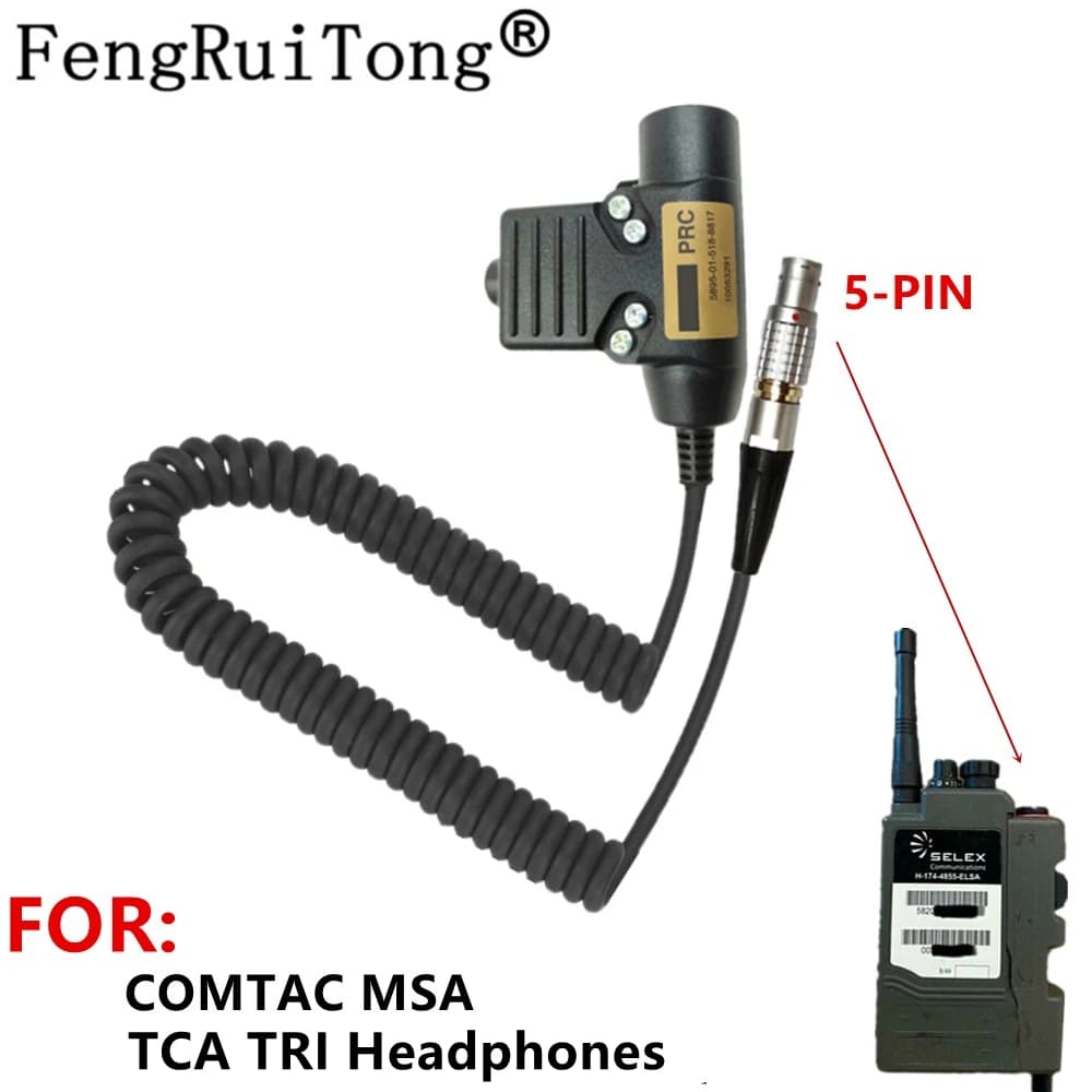 DULU94-Casque PTT pour COMTAC MSA TCA TRI, accessoire pour radio Selex H4855, Bowman Store R Radio Store Cirt