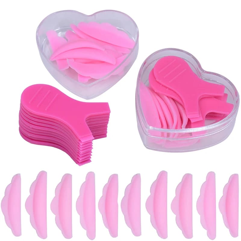Kit de coussinets de faux-cils permanents, 5 paires, tampons de Protection en Silicone, Extension de cils, recourbe de levage, bouclier de greffe, outils de Patch