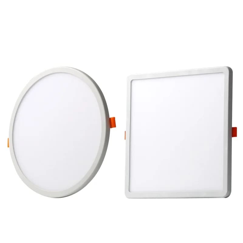 Plafonnier LED ultra fin encastré, 6W, 8W, 15W, 20W, 110V-220V, lampe de plafond ronde et carrée