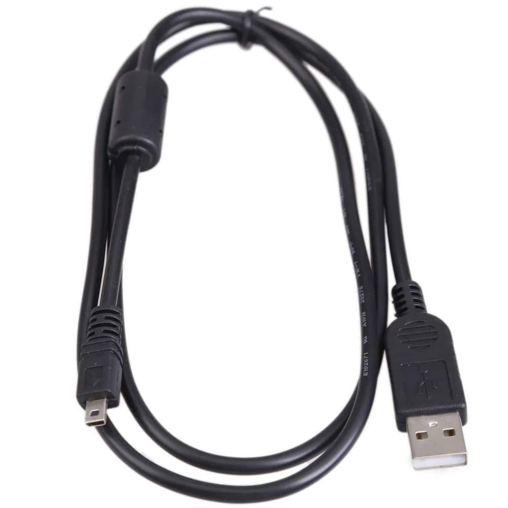 Câble USB de 1m pour caméra et photos, synchronisation vidéo, câbles de transfert, cordon à 8 broches pour Nikon/Olympus/Pentax/Sony/Panasonic/Sanyo