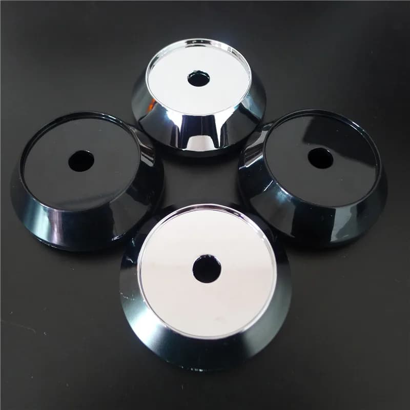 Capuchon de moyeu central de roue 65mm pour Advan, couverture de jantes de voiture sans Logo, noir chromé, 4 pièces