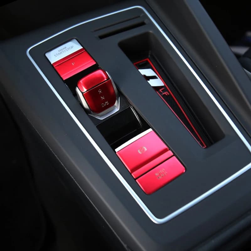 Frein à main central de voiture, bouton de maintien automatique, interrupteur P, tête de vitesse R N D, garniture de couverture décorative, Volkswagen VW Golf 8 MK8 2020-2021, 8 pièces