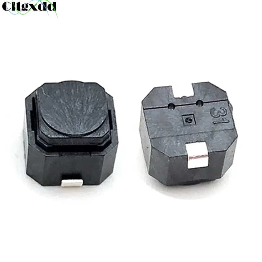 Cltgxdd 10 pièces 6*6*4.3/6*6*5 SMD interrupteur en Silicone silencieux interrupteur à pales Micro bouton de commutation interrupteur tactile 6x6x4.3mm/5mm