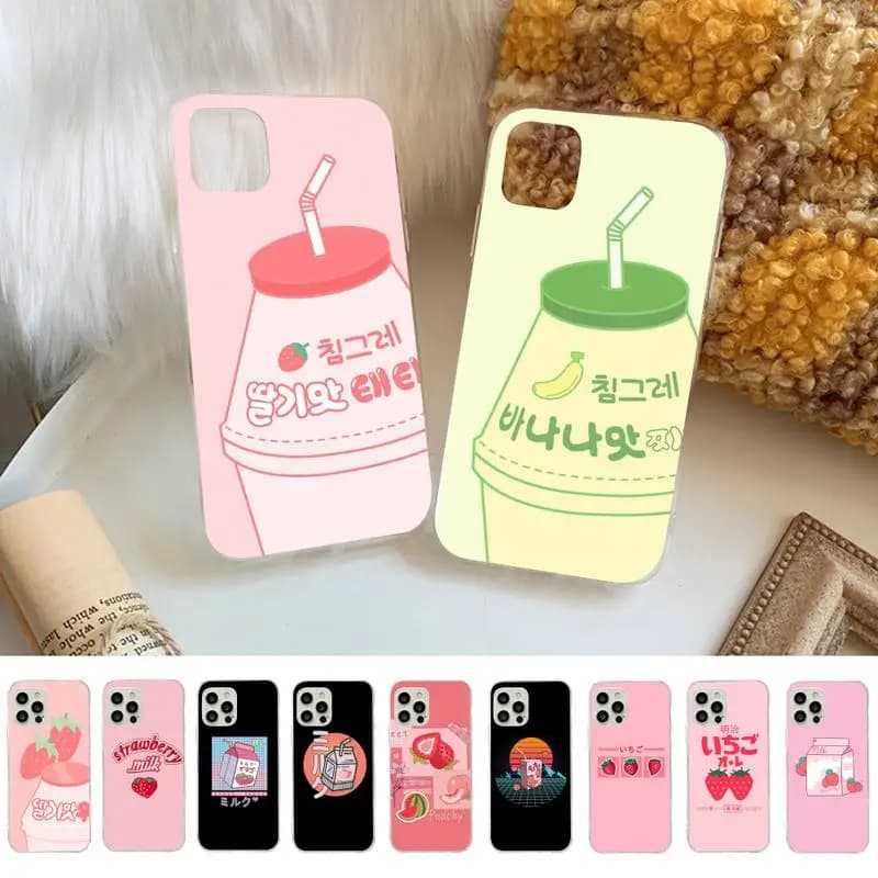Coque de téléphone en gel Milk Harvey Clicks pour iPhone, 13, 8, 7, 6S Plus, X, 5S, SE, 2020, Poly 11, 12 Mini Pro, XS MAX, Mignon, Corée