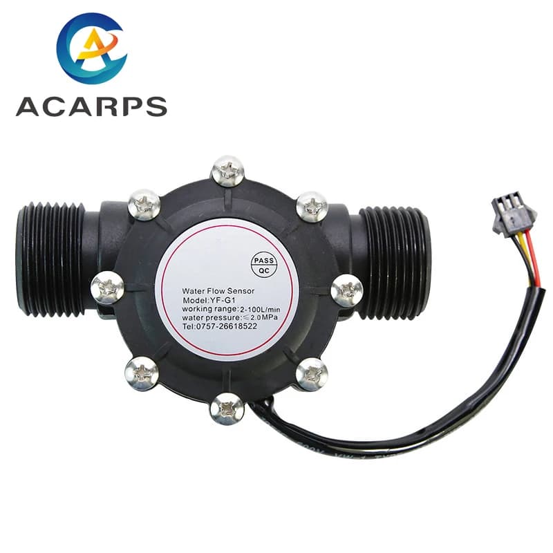 1/2 "3/4" 1 "1-1/2" 1-1/4 "2" capteur de débit d'eau capteur de débit Hall débitmètre 1.75 MPa capteur de débit d'eau interrupteur DC 3.5-24 V