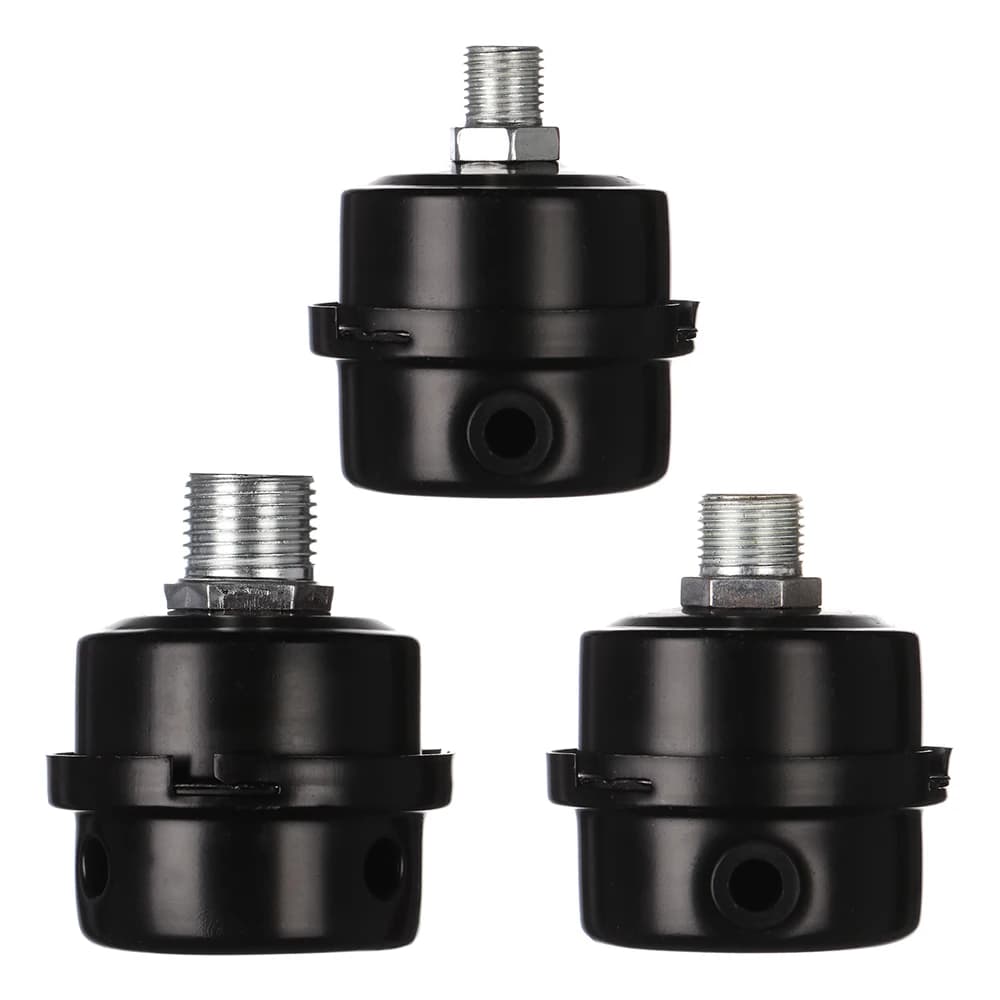 Pièces de rechange pour compresseur d'air, filtre d'admission en métal, silencieux Squelch, 12.5 en effet, 1/2 ", 5/8 en effet, filetage M12, 3/4mm, 16mm, 20mm