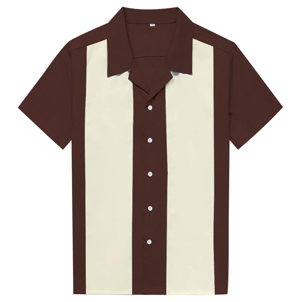 Chemise à rayures verticales pour hommes, chemise à manches courtes pour le travail, chemises de Bowling pour hommes, chemisier d'été en coton, grande taille, vêtements masculins