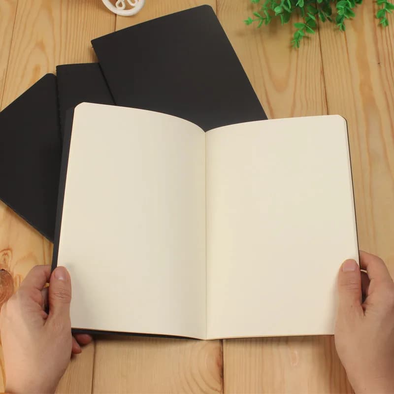 Carnet de notes A5 76 Pages, papier blanc vierge, planificateur d'écriture quotidien, Journal, bloc-notes, dessin, peinture, carnet de croquis