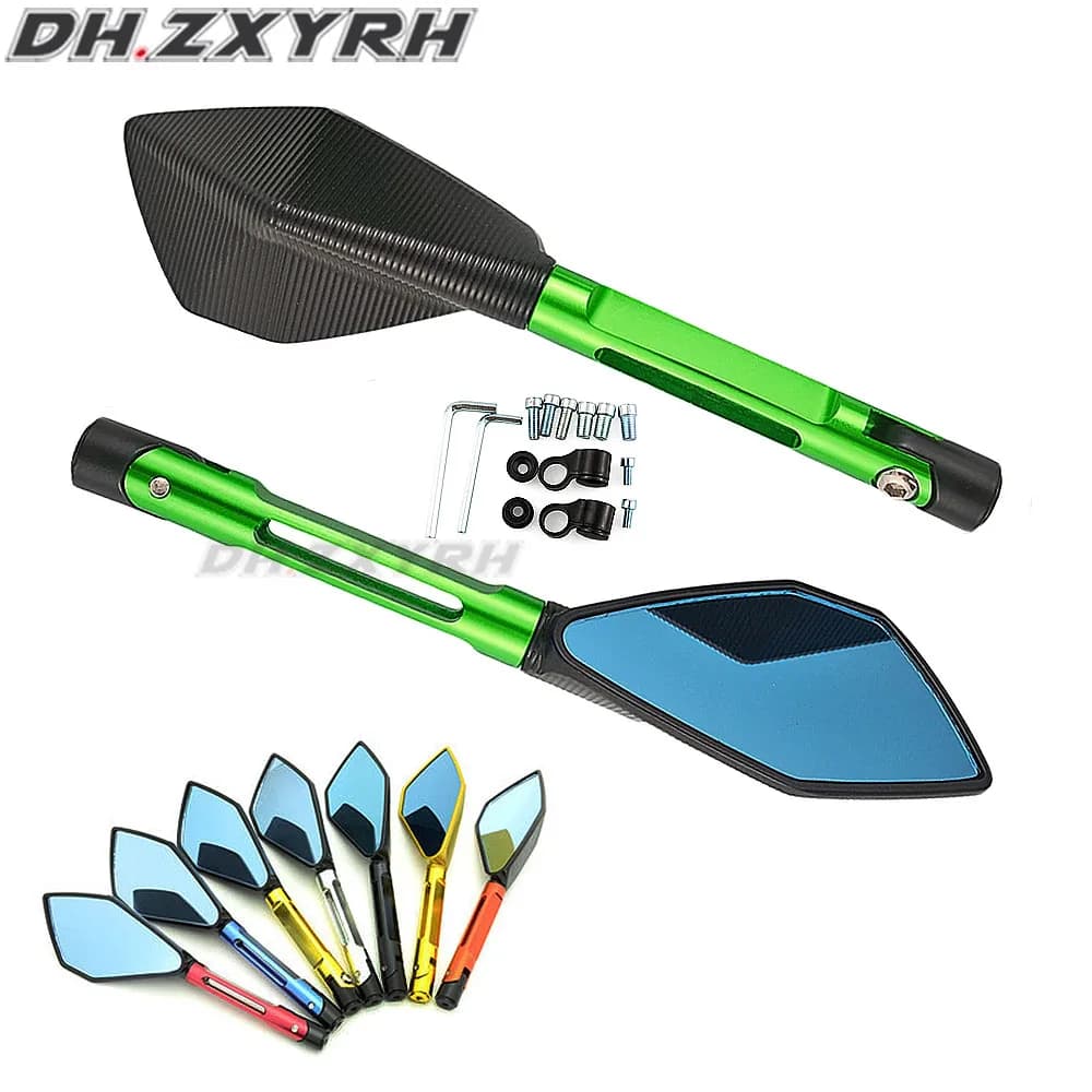 Rétroviseurs de guidon de moto en aluminium, rétroviseur anti-absorbe ouissement pour Kawasaki Z750 Z 750 Zexecute R Zexecute S