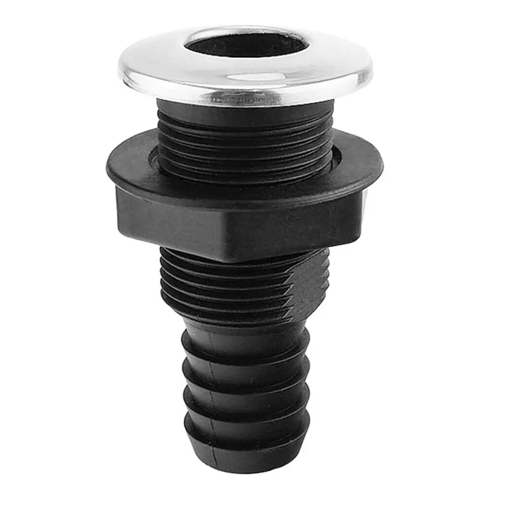 Raccord de tuyau de pompe de cale recouvert d'acier inoxydable, nylon noir pour bateau, 3 po, 4 po, 5 po, 8 po