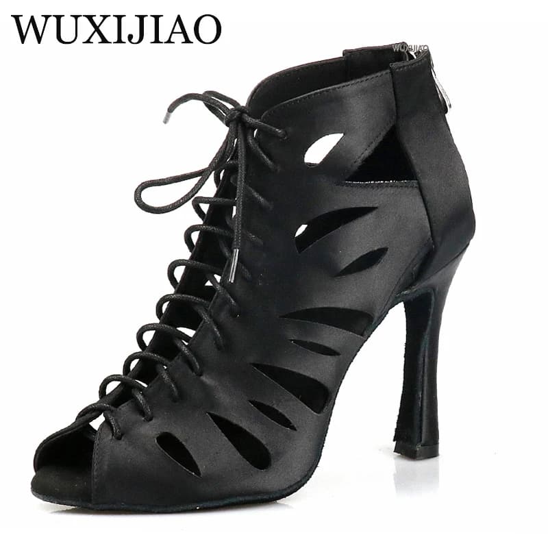 WUXIJIAO chaussures de danse latine pour femmes nouvelles chaussures de danse conception Unique chaussures de Salsa sandales en diamant