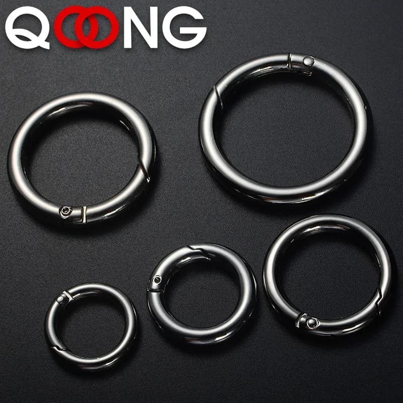 QOONG-Porte-clés à boucle d'ouverture pour hommes et femmes, porte-clés à ressort, porte-clés JOKey, accessoires créatifs, haute qualité, Q09, 3 pièces