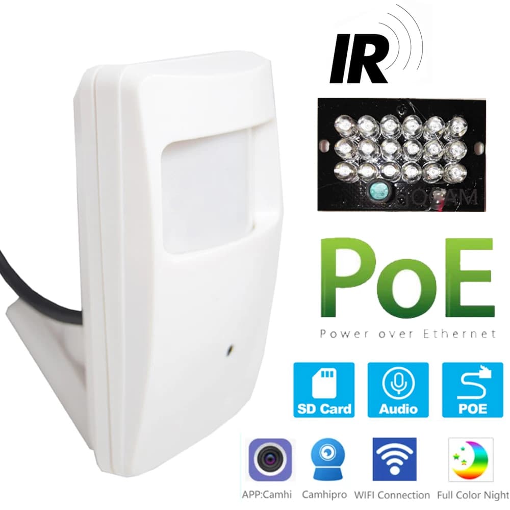 Caméra de Surveillance intérieure IP POE 940nm, 3mp, 1296P/1080P, avec Vision nocturne, système de sécurité LED, avec protocole ONVIF