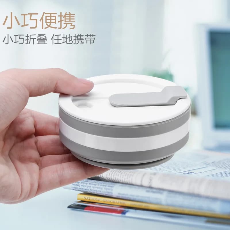 Tasses à café pliables en silicone, tasse de voyage, sans BPA, de qualité alimentaire, pour boire du thé, 350ml
